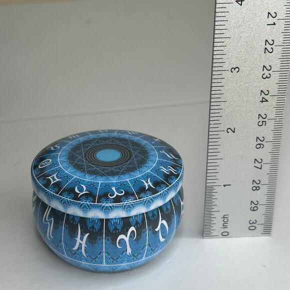 Zodiac Astrology Signs Metal Tins Gift Tin Trinket Box Set of Three - Picture 6 of 6